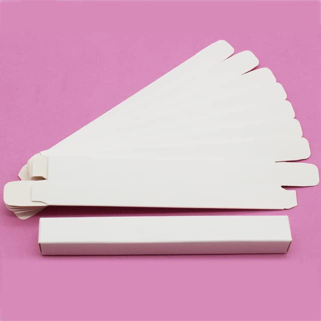 Rótulo Caixa de embalagem de papel vazia para delineador líquido maquiagem de cílios à prova d'água preta branca/rosa, e05,20 peças