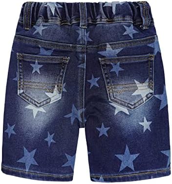 Kidscool Space Baby meninas meninos calça de jeans, rasgado design simples design de verão de verão fofo