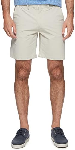 Bandeira e híbrido de shorts híbridos de ripstop shorts para homens, prenda de 8 polegadas para casual, lounge, alongamento,