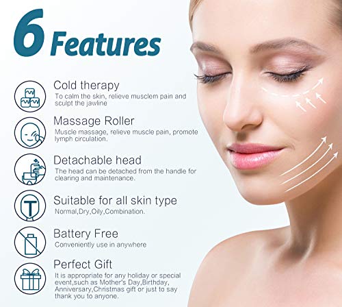 Rolo de gelo eSarora para rosto e olho, inchaço, enxaqueca, alívio da dor e lesões pequenas, produtos para cuidados com a pele