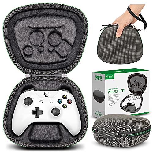 Caso de viagem SISMA compatível com o controlador oficial Xbox One X ou One S Wireless, Bolsa de transporte de capa de armazenamento de cobertura de capa de protetora de proteção dura para o controlador de jogo, preto