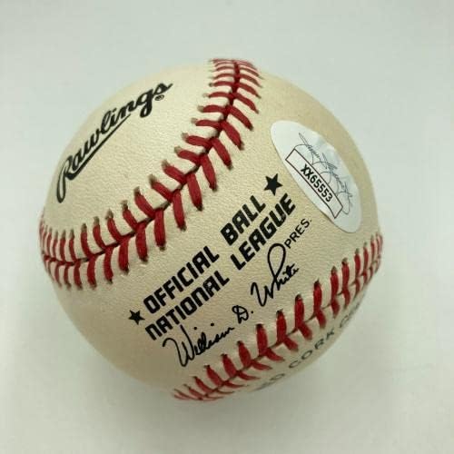 Nice Hank Aaron assinou a Liga Nacional Baseball JSA COA - Bolalls autografados