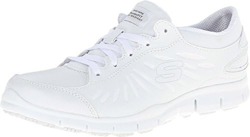 Skechers for Work Womens Eldred Dewy Health Care & Food Service Shoe, White, 11 M Us
