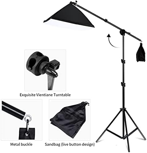 CXDTBH Fundo de fotografia Suporte SoftBox Lighting Kit Photo Studio Equipamento Acessórios com cenário 3pcs e suporte de tripé