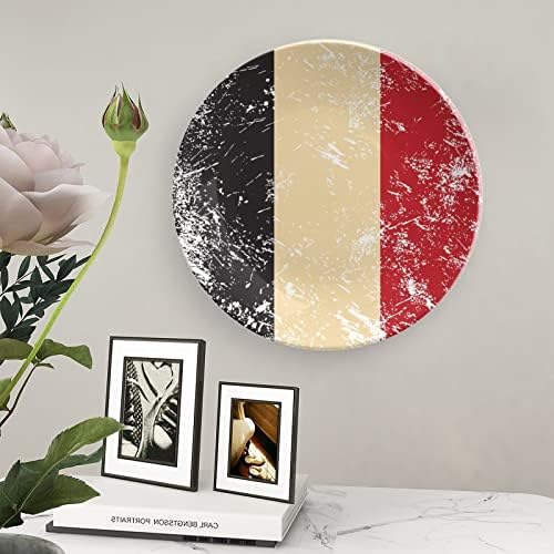 Bélgica Bandeira Retro Bandeira China Placas Decorativas Placas Cerâmicas Artesanal Com exibição Stand para decoração de