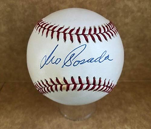Leo Posada Kansas City A assinado M.L. Baseball Beckett Y12617