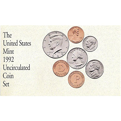 1992 P&D Us Mint 10-Coin Mint Set