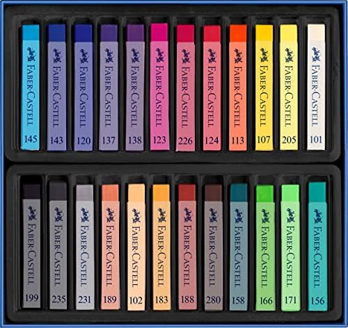 Faber-Castell 128324 Goldfaber Studio Soft Pastel Chalks Pack de 24 cores variadas