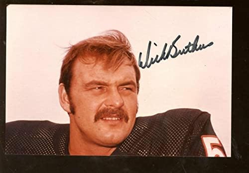 Dick Butkus Chicago Bears 3,5 x 5 Foto de Colr autografada com holograma - fotos autografadas da NFL
