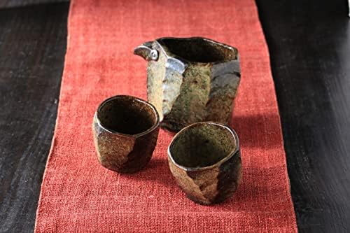 Takaraju Kiln Sake Pot, Tokkuri Ochoko Set C