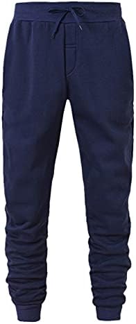 Calça de hip hop masculino rastrear manguito de cor sólida cace up calças de exercícios confortáveis ​​com pocket star boy