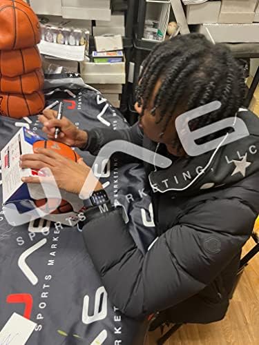 Bones Hyland e MPJ autografado duplo basquete assinado NBA Denver Nuggets