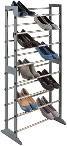 Richards Homewares Rack de sapatos expansíveis, 4 camadas, cinza