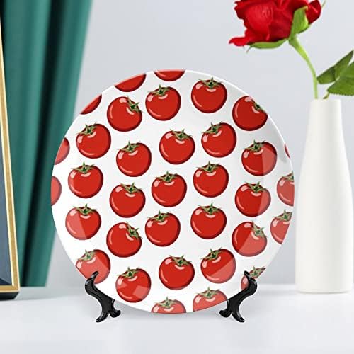 Red Placas decorativas de cerâmica personalizadas de tomate maduro