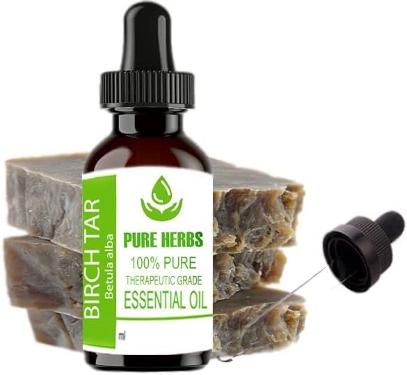 Ervas puras Tar puro e de grau de terapêutica natural de bétula de óleo essencial 15ml