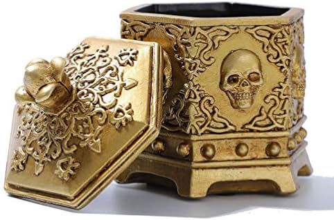 Caixa de jóias vintage de cabilock caixa de jóias de jóias da caixa de jóias de resina Jóia de jóias de caveira