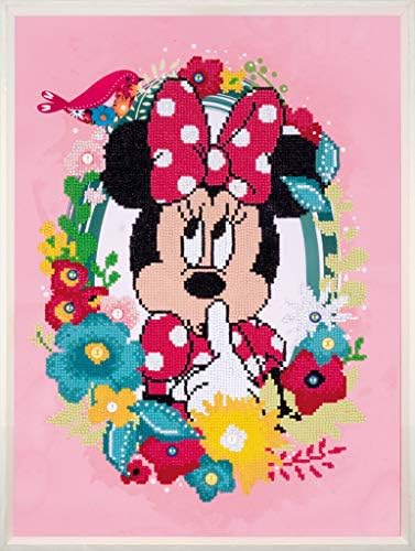 VERVACO Diamond Art Kit Minnie Shu, 35 x 46cm, multicolorido