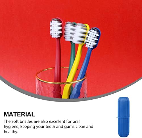Zerodeko 2 conjuntos de dentes portáteis com caixa de viagem para casa limpa de dentes de dentes de limpeza