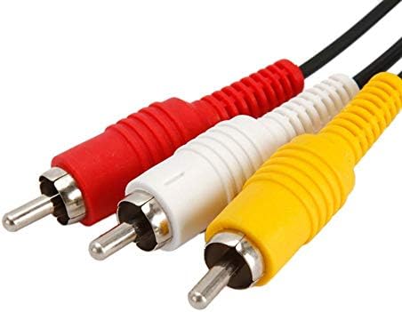 Yunn 【Navio do Us Warehouse】 Composto Av TV Display Cable Liga de cabo, linha de cabo de fio de substituição de 6 pés, para o Gamecube N64 SNES