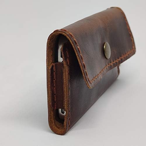 Caixa de coldre de couro em coldre para o Oppo A11, capa de telefone de couro genuíno feita à mão, capa de bolsa de couro personalizada