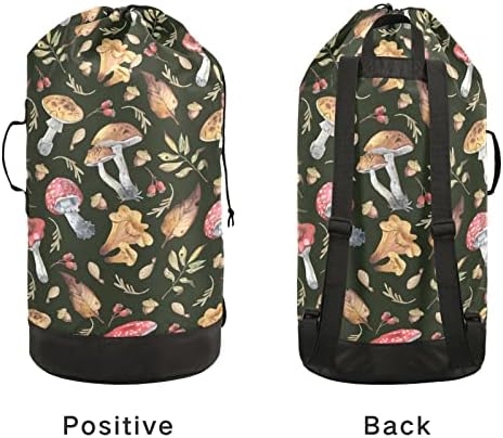 Caminhando Backpack Backpack Backpack Saco de lavanderia Folhas de cogumelo em Backpack Backpack Backpack Backping Backping para