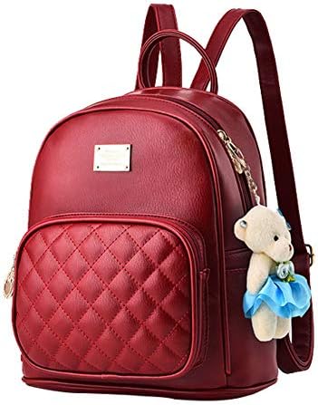 Bolsa de mochila de couro bolsas escolares de bolsa casual daypacks para mulheres