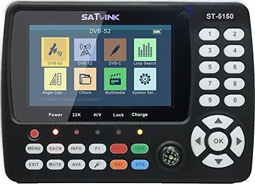 Satlink ST-5150 DVB-S2 / C / T2 Combo Satellite TV Finder METER MPEG-2 / MPEG-4 H.265 suporta QPSK, 8psk, 16qam, 64qam, 256qam com