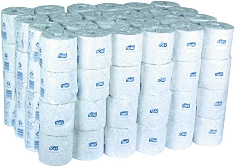 Tork TM6120S Avançado Jumbo Roll Hanite Tissue, 2 camadas, branco, 500 folhas, 96 rolos/caixa