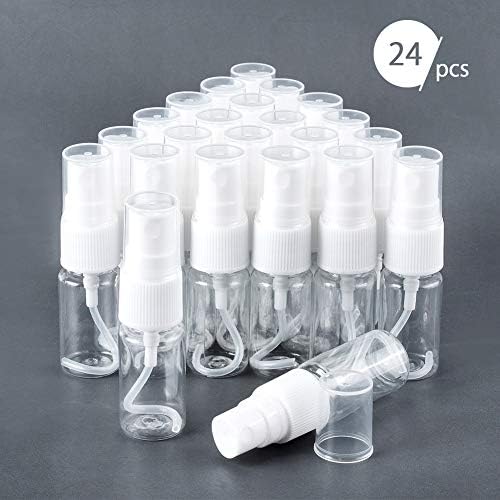 BENECREAT 24 PACK 10ML PLÁSTICO FINE MURTRA SPORTE com 10 pipetas e 4 funil funil para obter perfumes de óleo essencial e produtos de limpeza