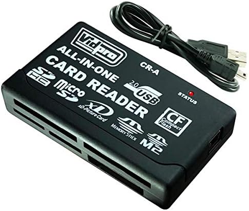 VidPro CR-A 6 slot all-in-one USB 2.0 Card Reader-Writer-Portátil Plug and Play Multi Card Reader/Writer Compatível com a maioria