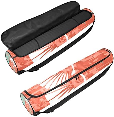 Sacos de tapete de yoga de praia Bolsa de transporte de ioga de ioga completa para homens, exercícios portador de tapete de ioga com cinta ajustável