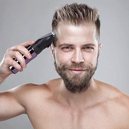 WHJYO DKGG Como carregar o aparador de cabelo de cortador de cabelo de base + homens de carregamento LED exibem clippers