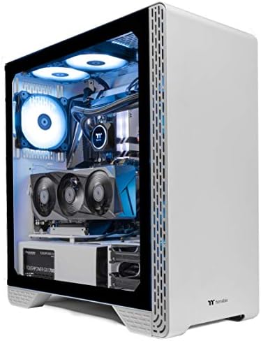 Thermaltake Glacier 370 Computador para jogos para jogos para PC refrigerado líquido S3WT-B550-37G-LCS