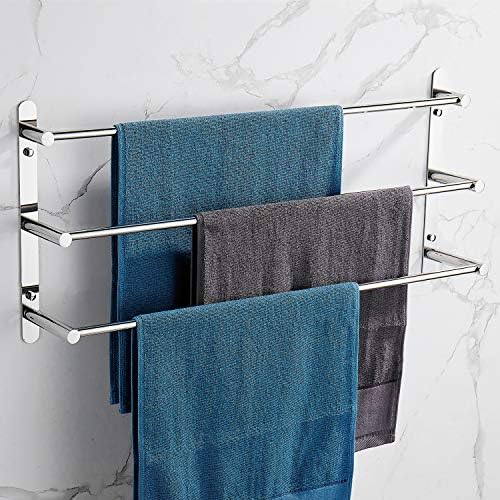 INSONHECIMENTO Brand Três camadas de toalhas escalonadas, acessórios de banheiro polidos brilhantes （70cm)