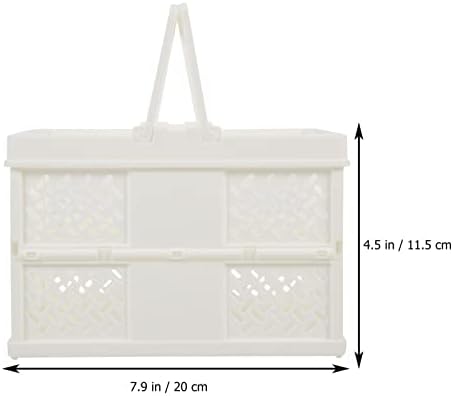 Cestas de cestas de 3pcs cestas de portador: dobramento Bascket Multifuncional Caixa de caixas Caso de itens com banheiro quarto de