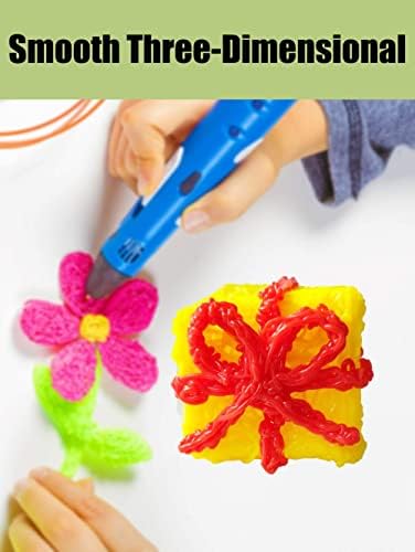 Livro de desenho de impressão em 3D, Rodado de papel de 40 padrões coloridos reutilizáveis ​​com uma placa transparente, Modelo de Graffiti para Pintura para Pen 3D Kids DIY Presente