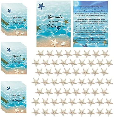 Compartilhe Hedgehog 120 PCS Mini Starfish Story Gifts Bulk Ketesake Apreciação NOTECARDS COM CARTROS DE APRECIAÇÃO DO
