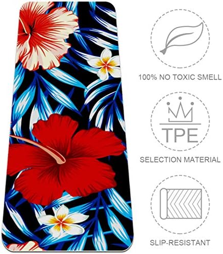 Siebzeh Tropical Blue Floral Flor Flor Premium Premium grosso de ioga MAT ECO AMICIAL DE RORBO