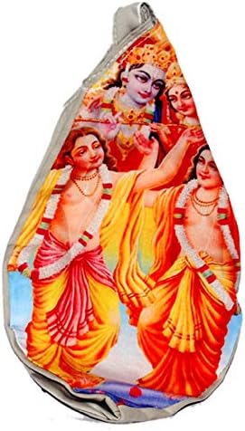 Vrindavan Bazaar Japa Bag com Lord Chaitanya-Digital Print