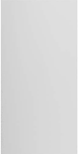 Ekena Millwork Rosc030x060Reduf 3 W x 6 h x 1/2 P Rosette quadrado de leitura média, grande, branca