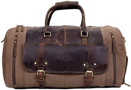 Mensageiro de couro de 18 Brifcase Bag Saco de laptop com 24 de couro de lona Duffel