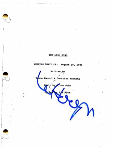 Whoopi Goldberg assinou o autógrafo Disney O Script Full Movie Full - raro do leão - raro