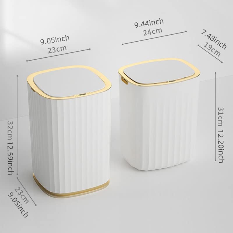 Lixo do sensor zhaoleei pode grande capacidade para banheiro banheiro lata de banheiro lata cozinha indução automática lixo à prova