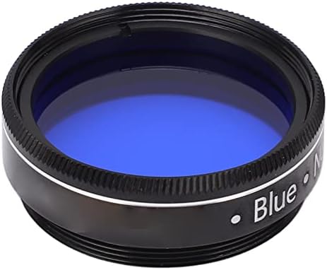 Filtro de ocular 80a azul, proteção ocular do filtro de telescópio de 1,25 polegadas para observação de cluster de estrelas