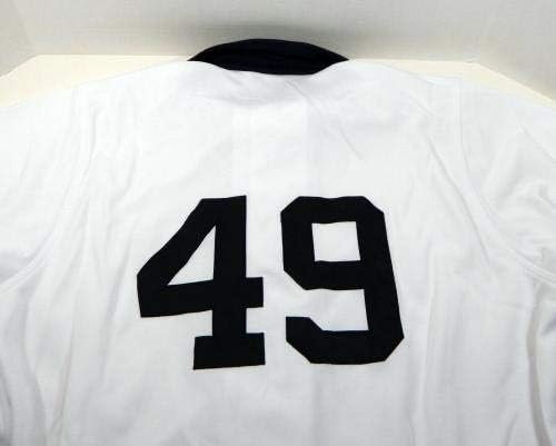 2009 Pittsburgh Pirates Ross Ohlendorf 49 Jogo emitido White Jersey 1909 32821 - Jogo usado MLB Jerseys