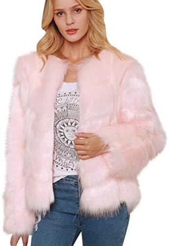 FAFAN Women Casual Long Jacket Moda Mulher Solid Winter Auto Dobra quente Flanela com capuz de montanha falsa espessa