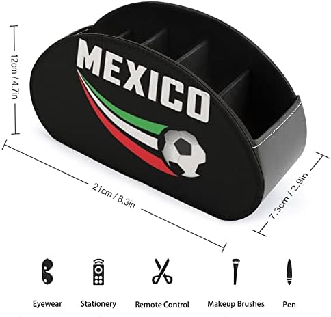 México Flag Soccer TV Impresso TV Remote Organizer Box Control titular
