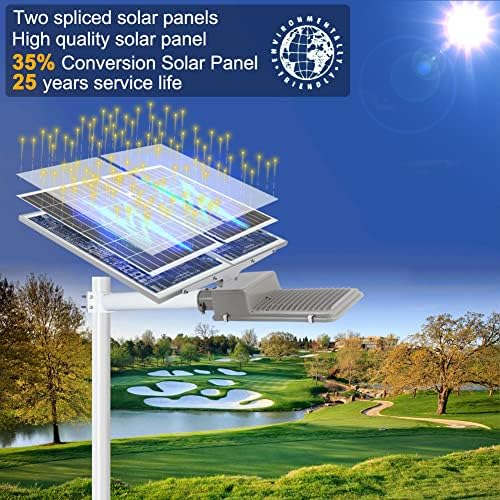 Werise 2000W Luzes solares solares Dusk ao ar livre para Dawn LED LED LED LUZ AO ANTERIOR COM CONTROLE REMOTO, LUGAR DE
