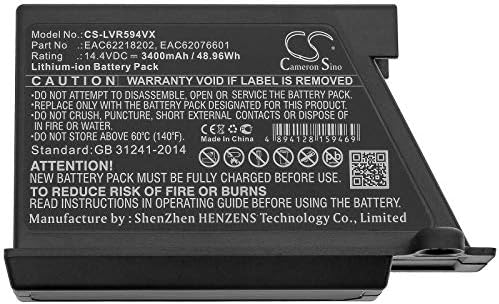 Substituição da bateria do Gymso para LG EAC60766109, EAC60766110, EAC60761111 HOMBOT VR5940LB, HOMBOT VR5940LR, HOMBOT VR5942L, HOMBOT