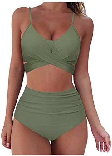 Ternos de banho Taxrão de barriga de barriga de banho com boyshort para mulheres gravata dianteira Tankini Tankini